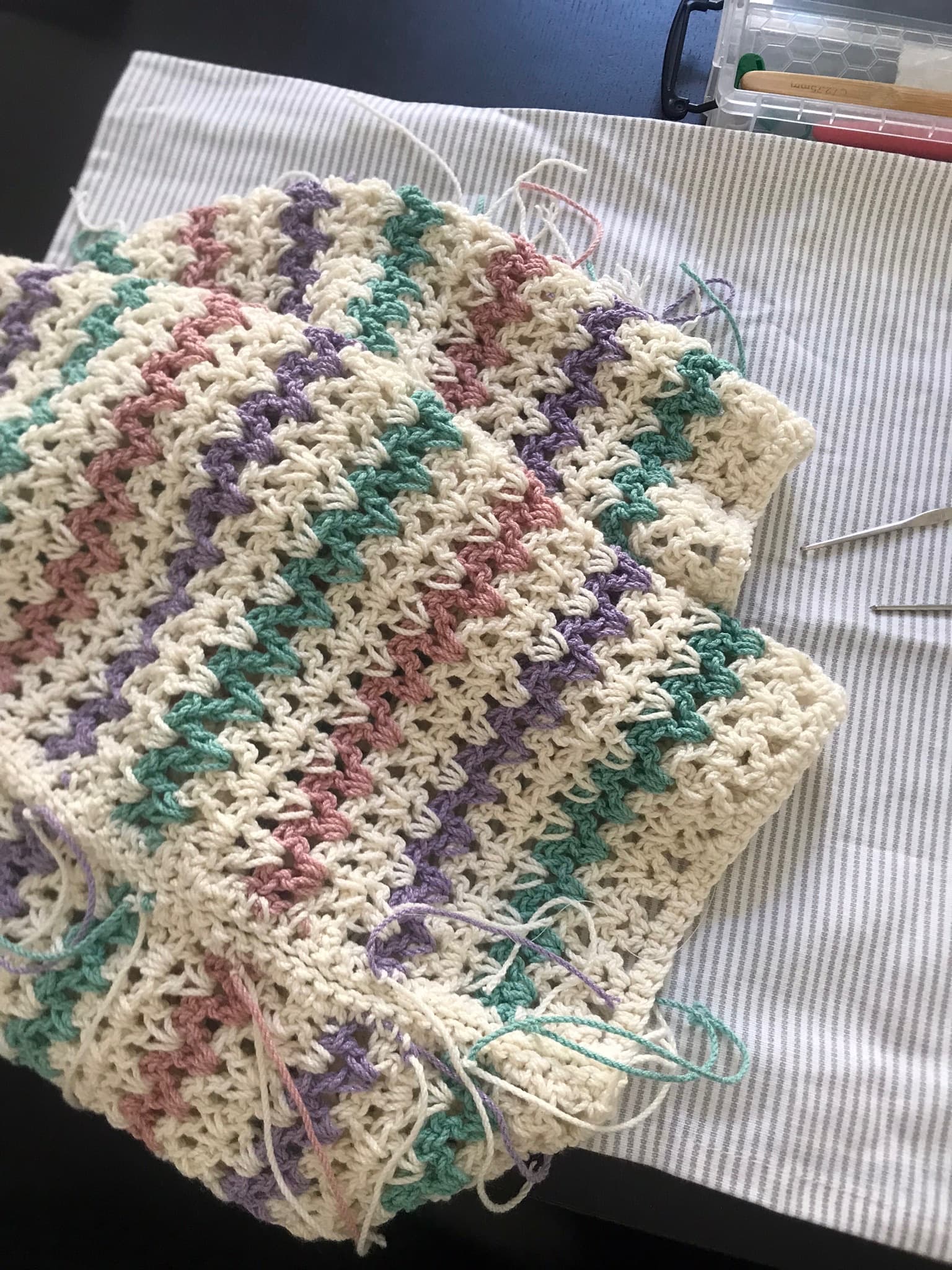 Crochet in progress